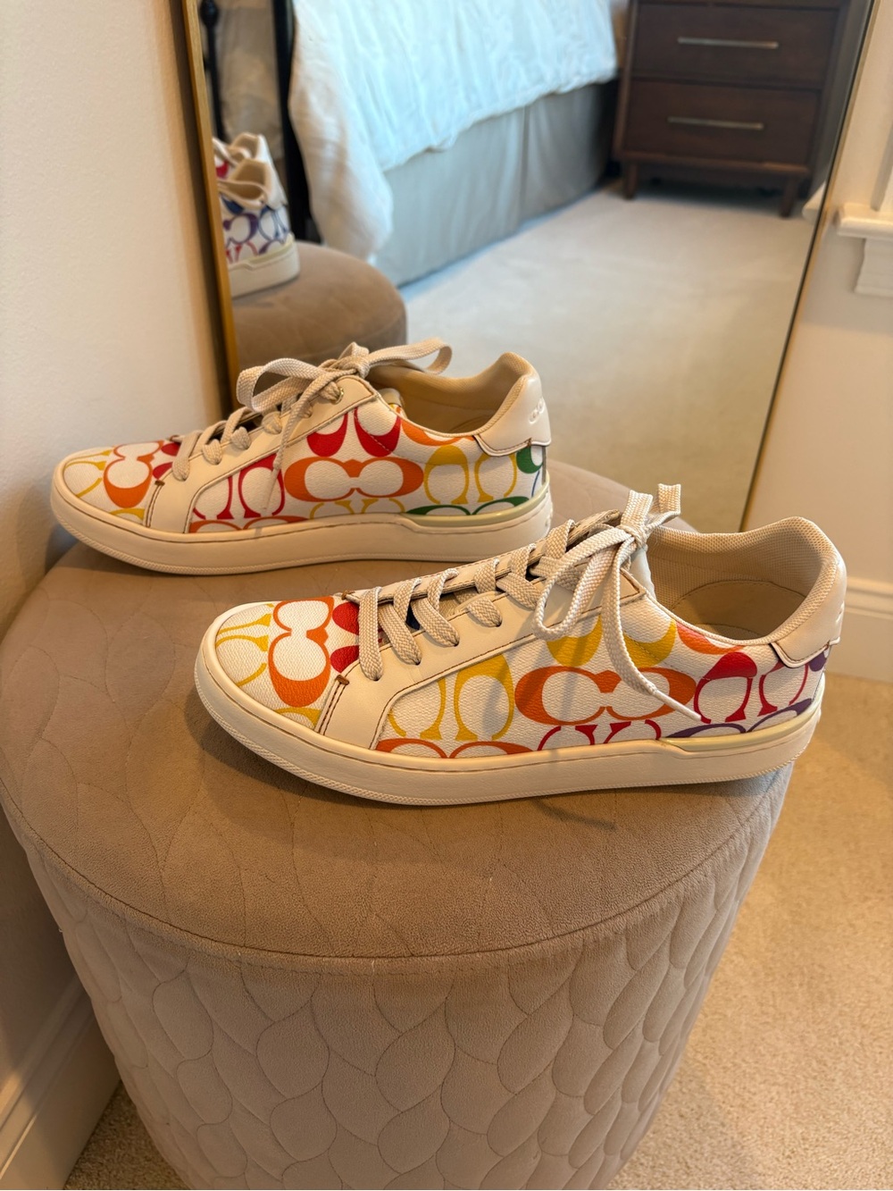 Coach Multicolor Signature C Low-Top Sneakers in White 🌈 - Picture 5 of 10